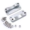 Wsays Touring Front Fender Riser Relocator Spacer Kit 20mm Lift Adapter Chrome for Harley