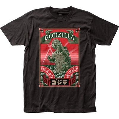 Футболка мужская Godzilla Made In Japan Культовая классика Фильм про монстра Новая Черная