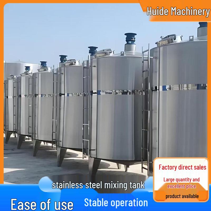Multifunctional Electric Heated 304 Stainless Steel Vertical Mixing Tank for Food and Chemicals
