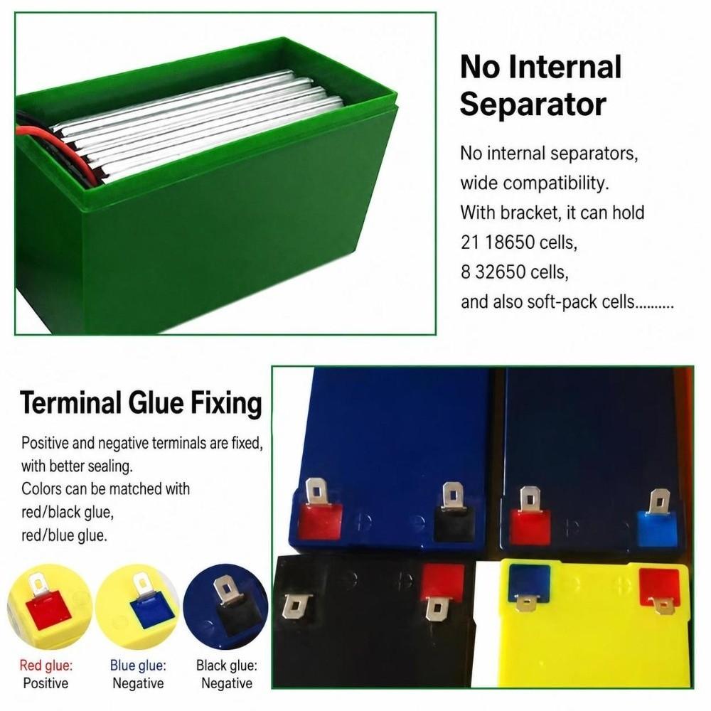 12V 7Ah SLA Battery Shell Multiple Colors Empty Box Tool Parts Battery Case