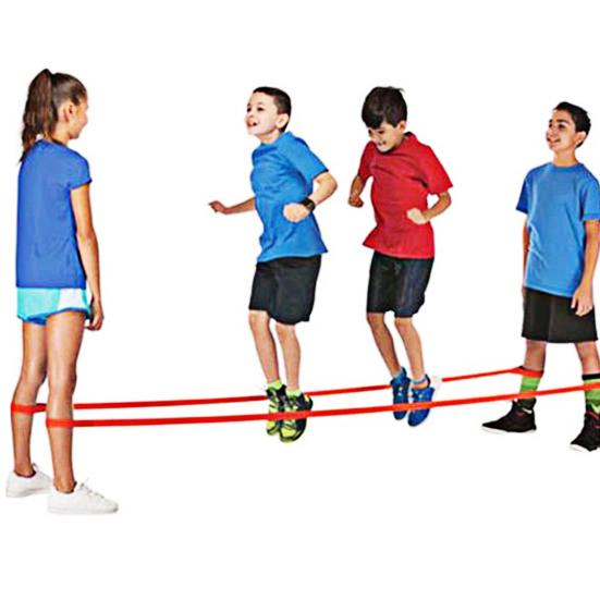 300 см Детская китайская скакалка Красочная эластичная скакалка Тренировки в помещении и на улице Эластичная резинка Дети Студенты Взрослые Игра Скакалка для прыжков на лодыжке