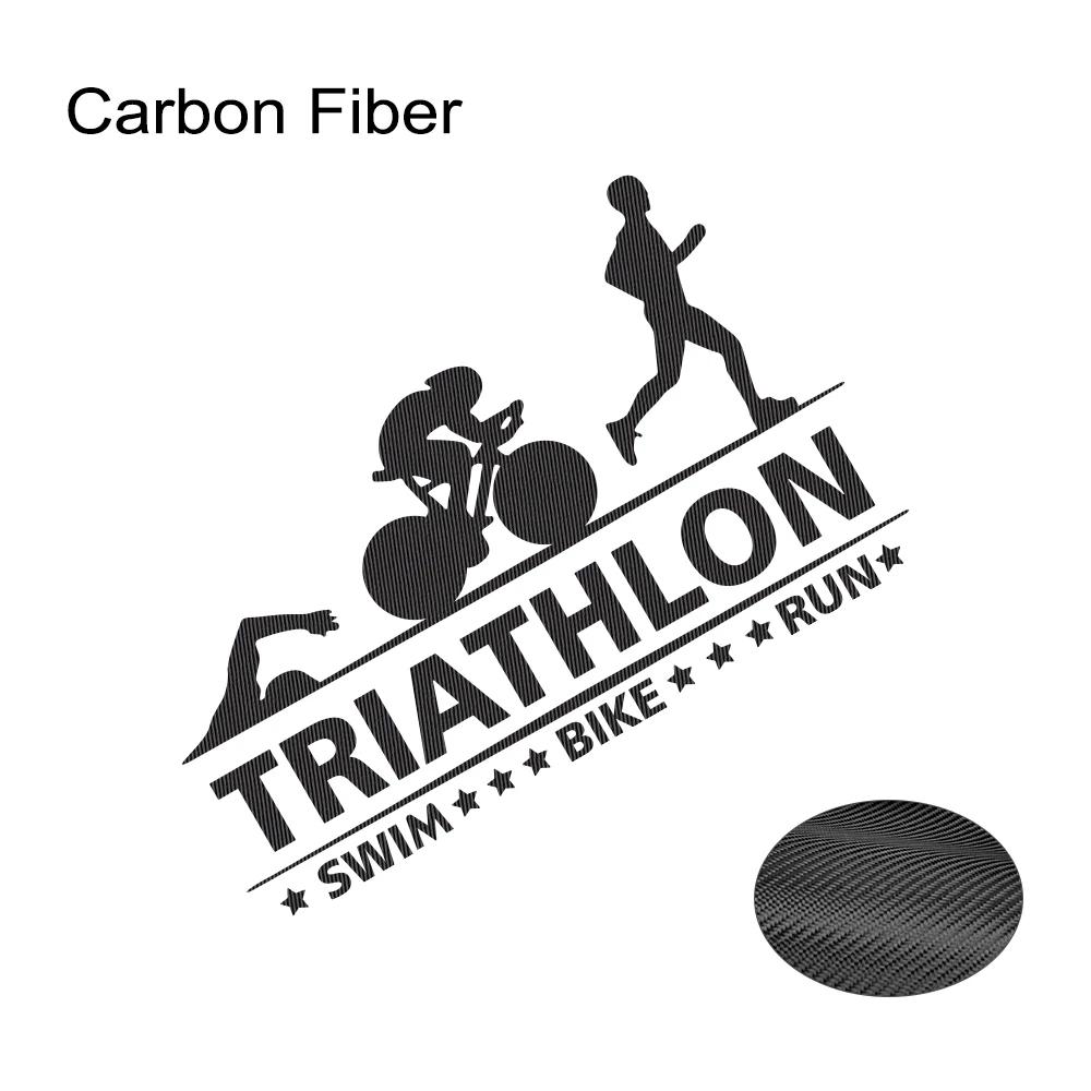 Car Sticker Triathlon Swim Bike Run Athlete Sport Trunk Vinyl Decal Motorcycles Auto DIY Exterior Decoration Sticker Accessories