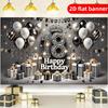 2D Plan  18th Birthday Celebration Digital Design Indoor and Outdoor Activities Background Decoration Multi functional Theme