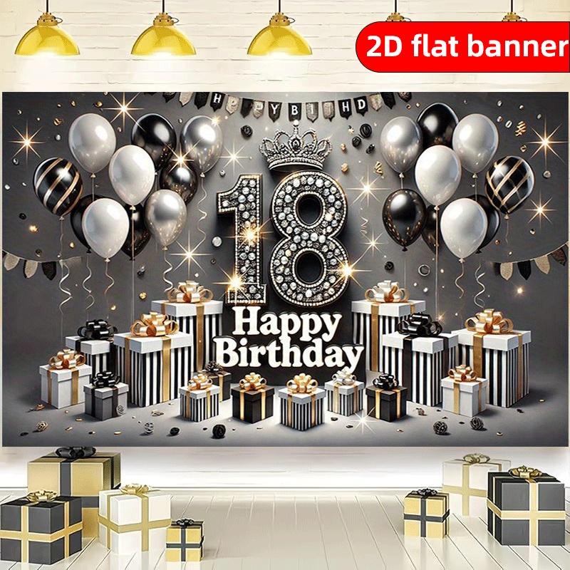 2D Plan 18th Birthday Celebration Digital Design Indoor and Outdoor Activities Background Decoration Multi functional Theme