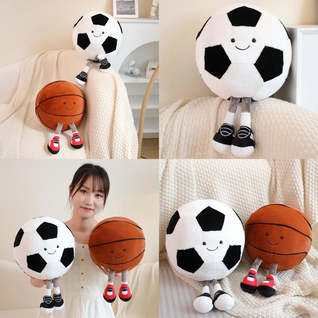 Non-cartoon Animal Style Plush Toy Football And Basketball Doll For Children Ideal For Play And Comfort