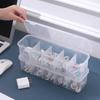 1Pc 5 Grids Multifunctional Hair Accessories Storage Box Jewelry Organizer Transparent Compartment Desktop Home Storage Box