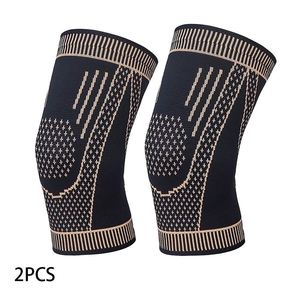 1/2 шт. медные наколенники от боли в колене, компрессионные рукава для коленей, поддержка для мужчин, женщин, наколенники для бега