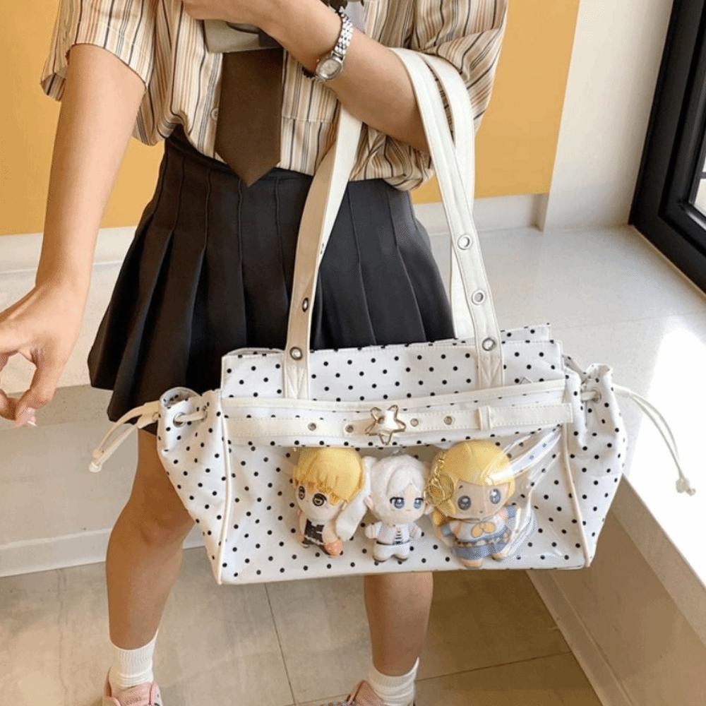 Harajuku Ulzzang Ita Bag Star Anime Tote Bag Creative Polka Dot Itabag Girl