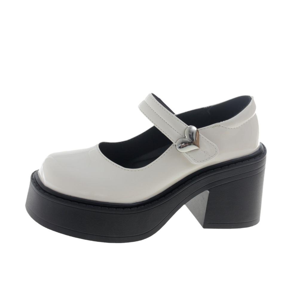 Женские туфли Мэри Джейн на толстой платформе, туфли-лодочки для вечеринок, летние 2024, новые туфли в стиле Лолиты, модные студенческие туфли JK Uniform для косплея на высоких каблуках