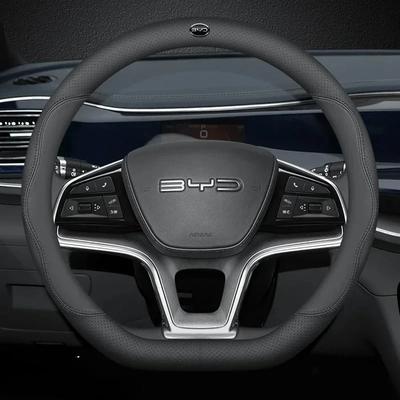 Кожаная накладка на руль автомобиля для BYD Song plus 2022 2023 2024 2025 2026 Спортивные аксессуары для интерьера автомобиля