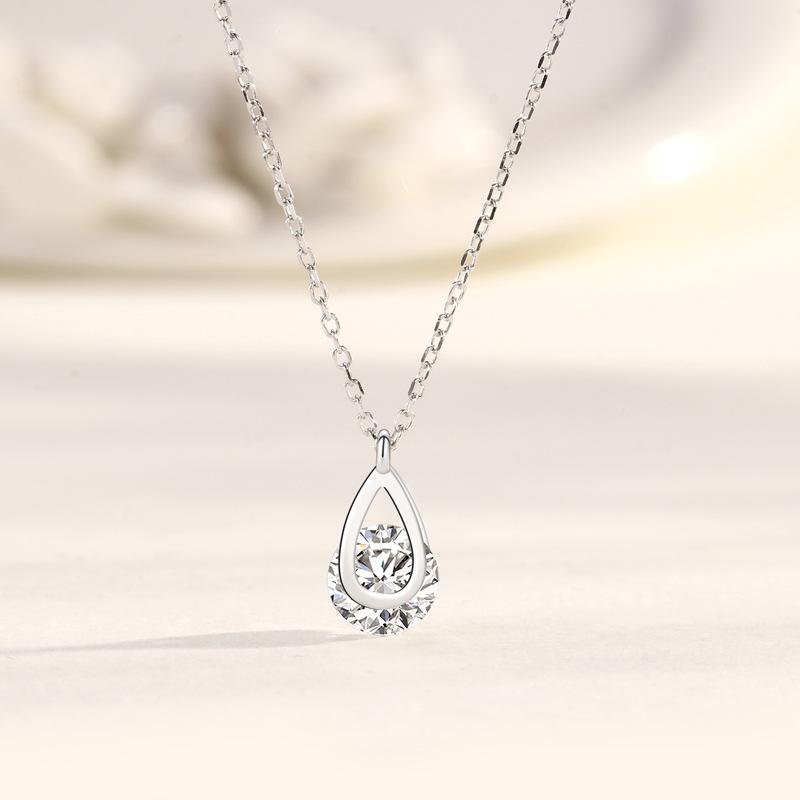 Звездные слезы капли воды циркон ожерелье женская ниша изысканная мода простой ins стиль кулон ювелирное изделие