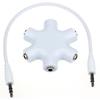 3.5mm Earphone Headphone Audio Splitter 1 Male To 2 3 4 5 Female Port Cables