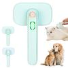 Pet Ion Brush Pet Hair Comb with Dual Ion Generator Self-Cleaning Grooming