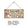 Notice Pendant Hanging Door Hangers Bathroom Accessories Wood Plaques for Home