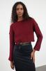Women's Elegance Style Sweater Ecru Super Crop Knitwear Sweater