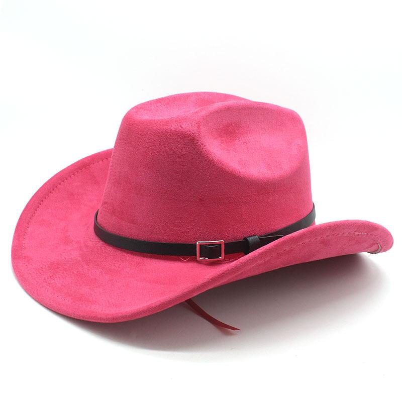 Big Edge One-Word Top Suede Western Cowboy Top Hat Jazz Hat Fashion Hat Retro Hat