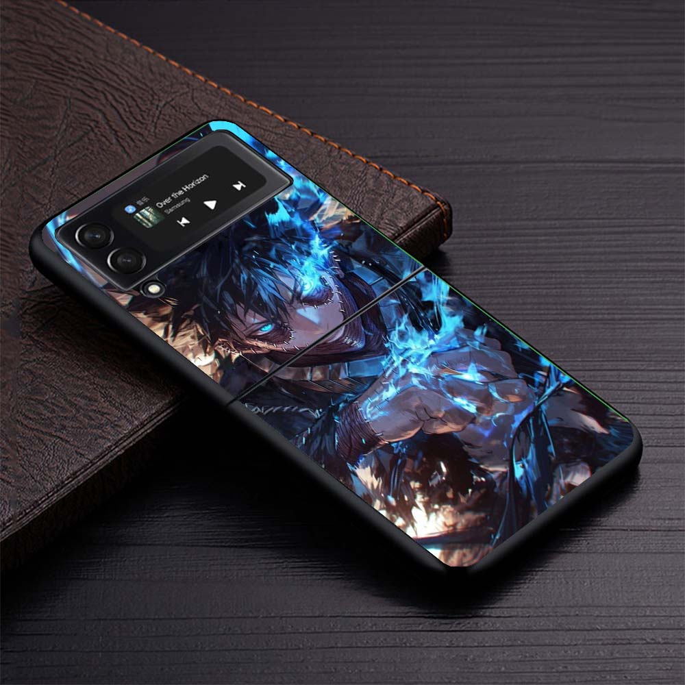 Dabi MHA My Hero A-Academy Phone Case For Samsung Galaxy Z Flip3 Flip4 Flip5 Flip6 Flip7 For Z Flip 7 6 5 4 3 5G Hard Folding Co
