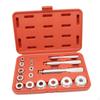 17 Pieces Master Set Universal Durable Bearing Race and Seal Install Driver Aluminum for