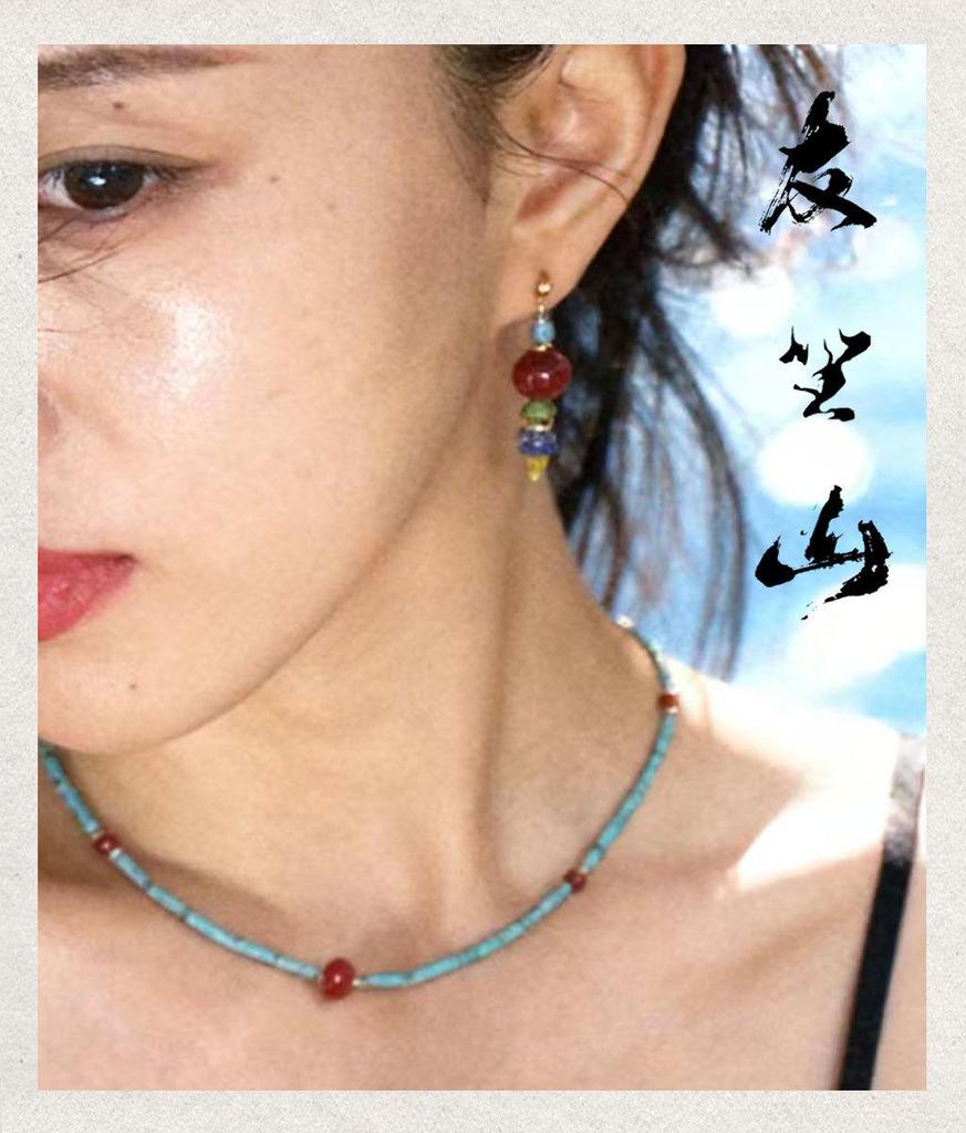 Elegant Baroque Pearl Earrings: French Light Luxury with Chinese Retro Style