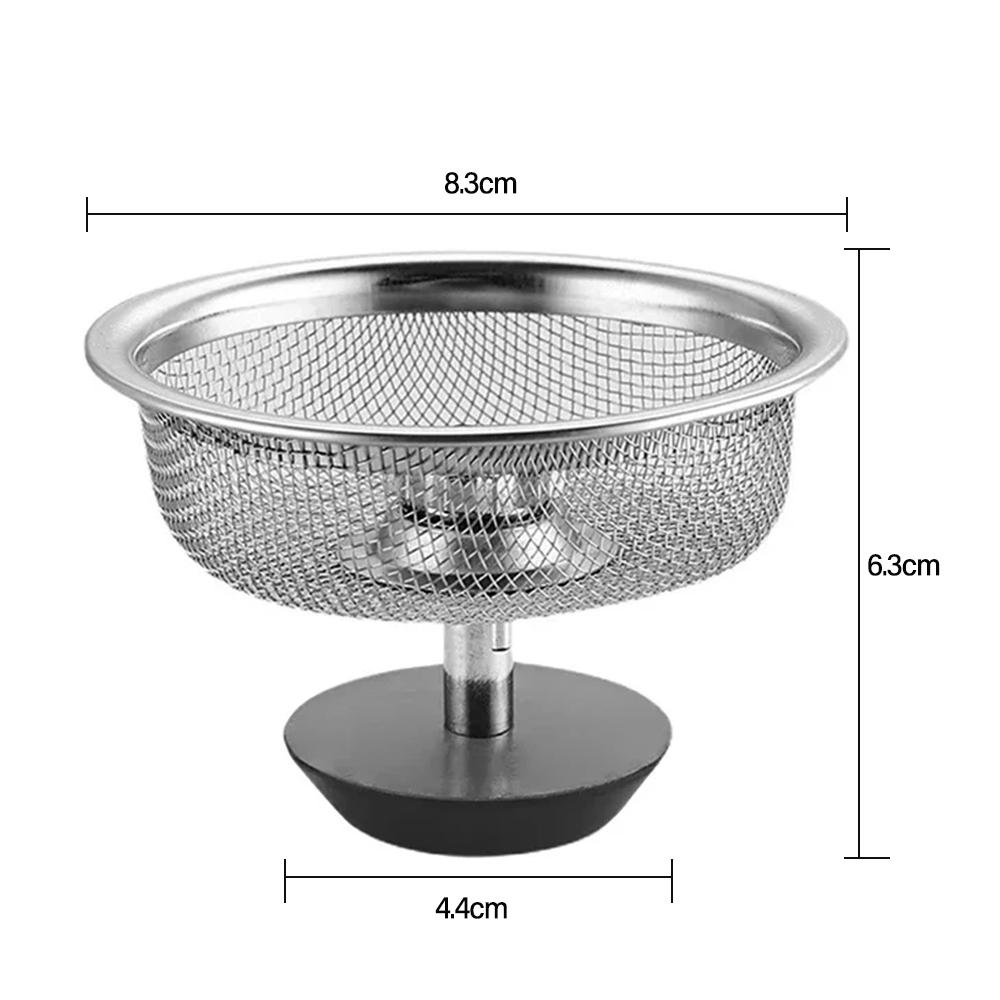 Kitchen Sink Filter Plug Basin Stainless Steel Sink Sewer Mesh Strainers Bathroom Floor Drains Cover Hair Catcher Waste Tools