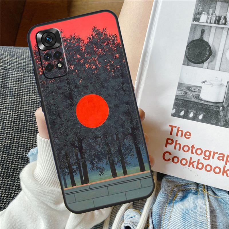 Чехол для телефона с рисунком Рене Магритта для Redmi Note 12 11 10 9 8 Pro 8T 9S 10S 11S 12S 9A 10A 9C 10C 12C 13C