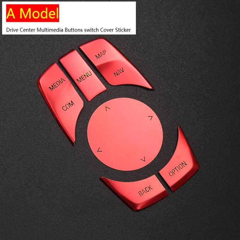 Стайлинг автомобиля для BMW 5 серии G30 X3 G01 X4 G02 6gt G32, центр привода из алюминиевого сплава, мультимедийные кнопки, наклейка на крышку переключателя