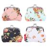 Floral Lady Vintage Flower Hasp Retro Credit Card Holder Coin Purse Clutch Bag Small Wallet