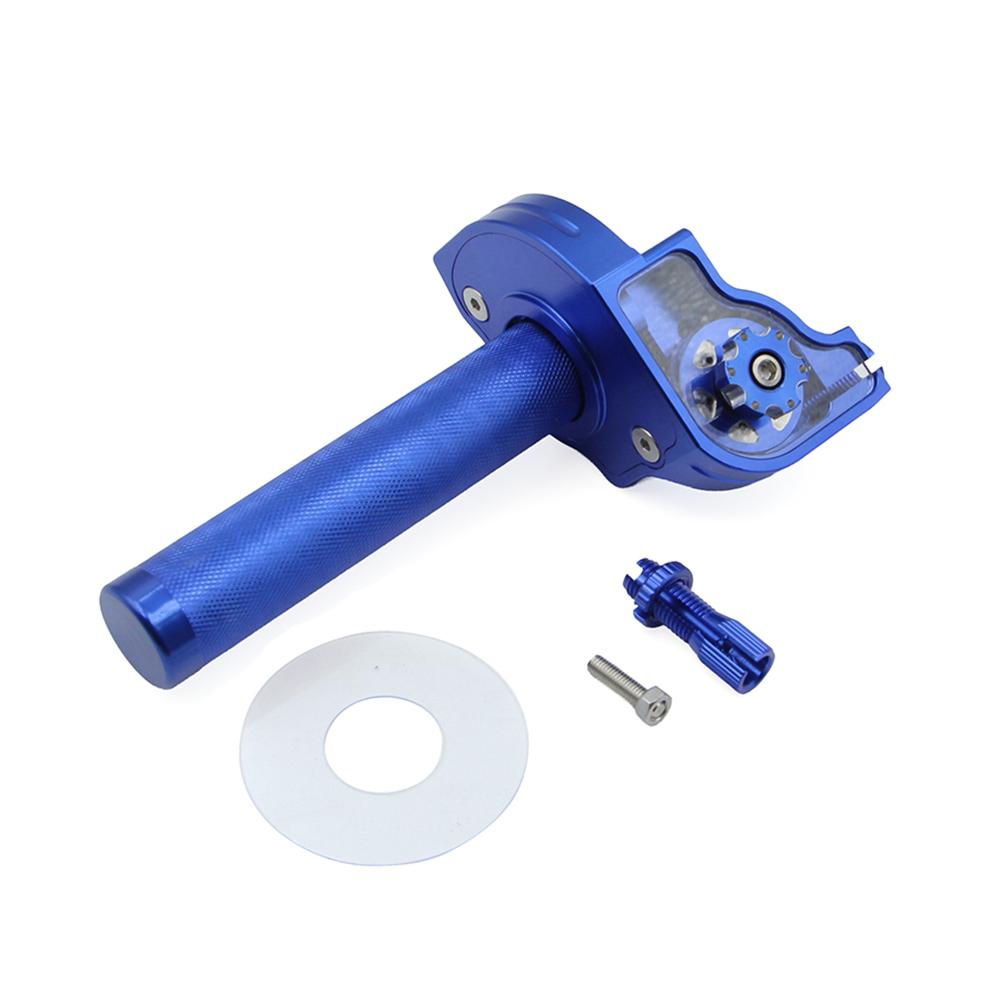 22mm CNC Aluminum Quick Twist Throttle Grip with Cable Motorcycle Accelerator Handlebar for Dirt Pit Bike ATV Quad