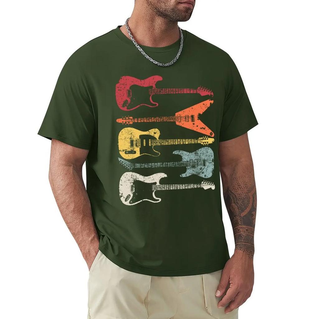 Funny Vintage Retro Bass Guitar T Shirt Bassist Player Graphic Cotton Streetwear Short Sleeve Birthday Gift Summer Style T-shirt