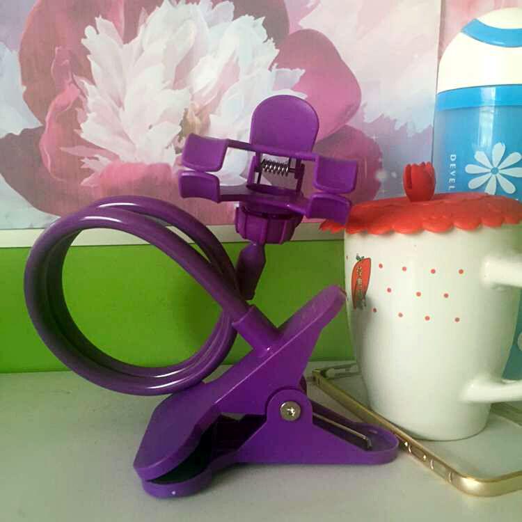 Универсальный вращающийся держатель телефона на прикроватной тумбочке с двойным зажимом