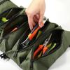 Roll-up Tool Storage Bag Heavy Duty Oxford Cloth Waterproof Foldable Portable Electrician Car Hardware Tool Organizer Storage Pouch