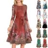 Women's Cocktail Dresses 3/4 Sleeve Vintage Wedding Guest Dress