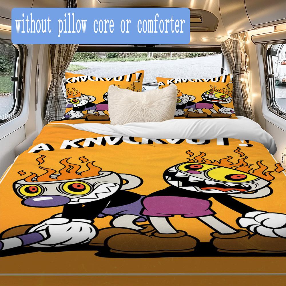 KNDCKDUT Pattern Bedding,Quilt Set Quilt Cover Pillowcase Home Birthday Gift (1*duvet cover+2*pillowcase,without core)ZSJT0917057