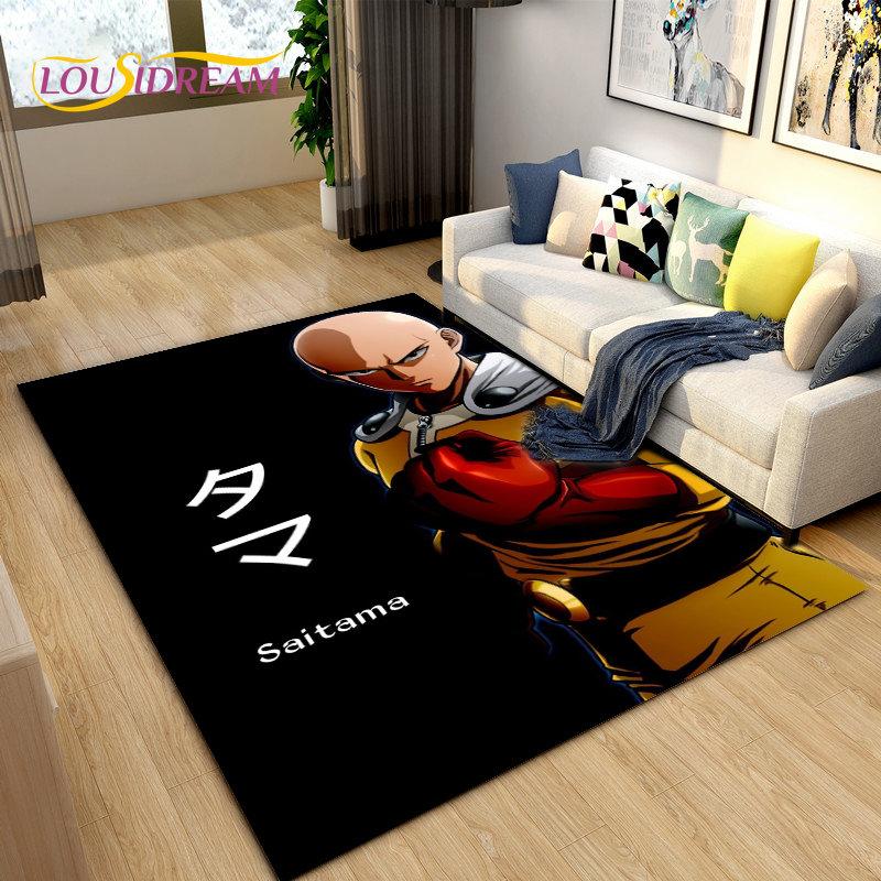 ONE PUNCH MAN, Anime Cartoon Area Rug,Carpets Rug for Living Room Bedroom Sofa Doormat Decoration,Kids Play Non-slip Floor Mat