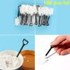 100 Pcs/lot Garden Disposable Party Cutlery Shovel Shape Cake Scoop Dessert Stick Ice Cream Spoon