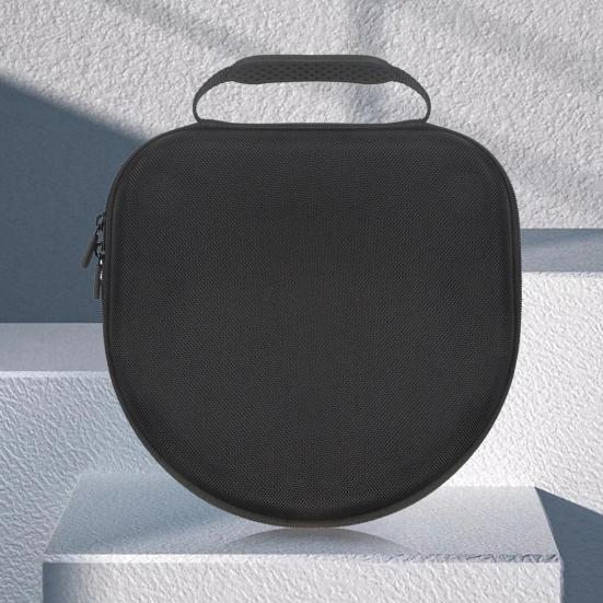 Дорожный чехол для наушников с ручкой, мягкая подкладка, двойная молния, ударопрочный, устойчивый к ударам, чехол для хранения беспроводной гарнитуры Airpods Max