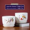 Large Ceramic Flower Pot with Saucer for Indoor or Balcony Plants