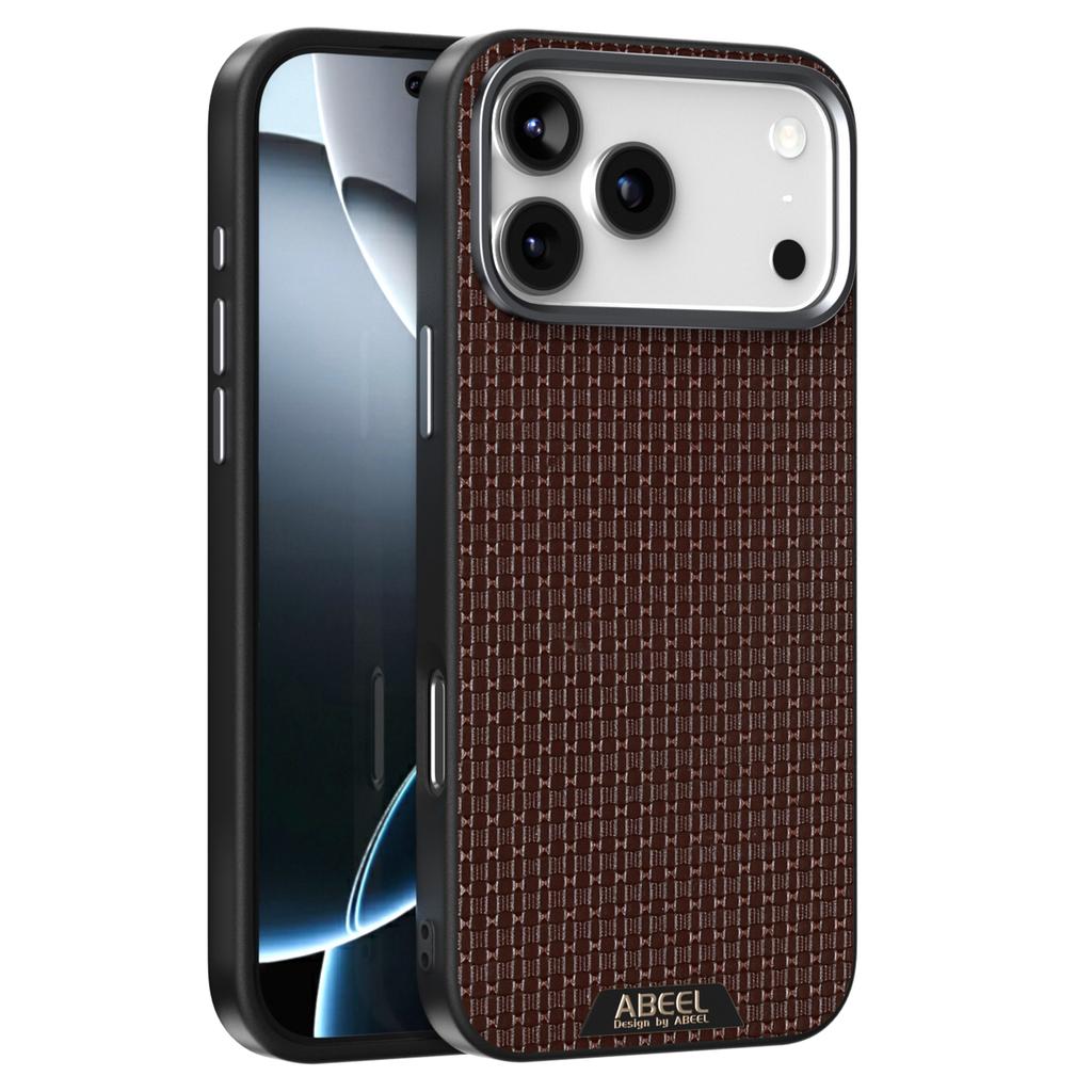 Чехол ABEEL для iPhone 17 Pro Max, совместимый с MagSafe, с текстурированной микро-тиснёной задней крышкой