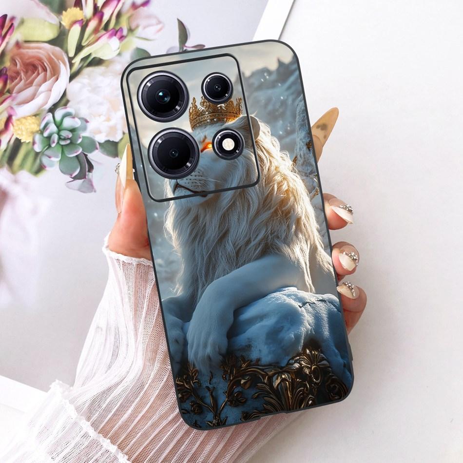 Для Infinix Note 30 30Pro X678B X6716B X6711 Крутой чехол для телефона 'Дракон Тигр' Note 30 Pro Note30 4G 5G Черные силиконовые мягкие чехлы