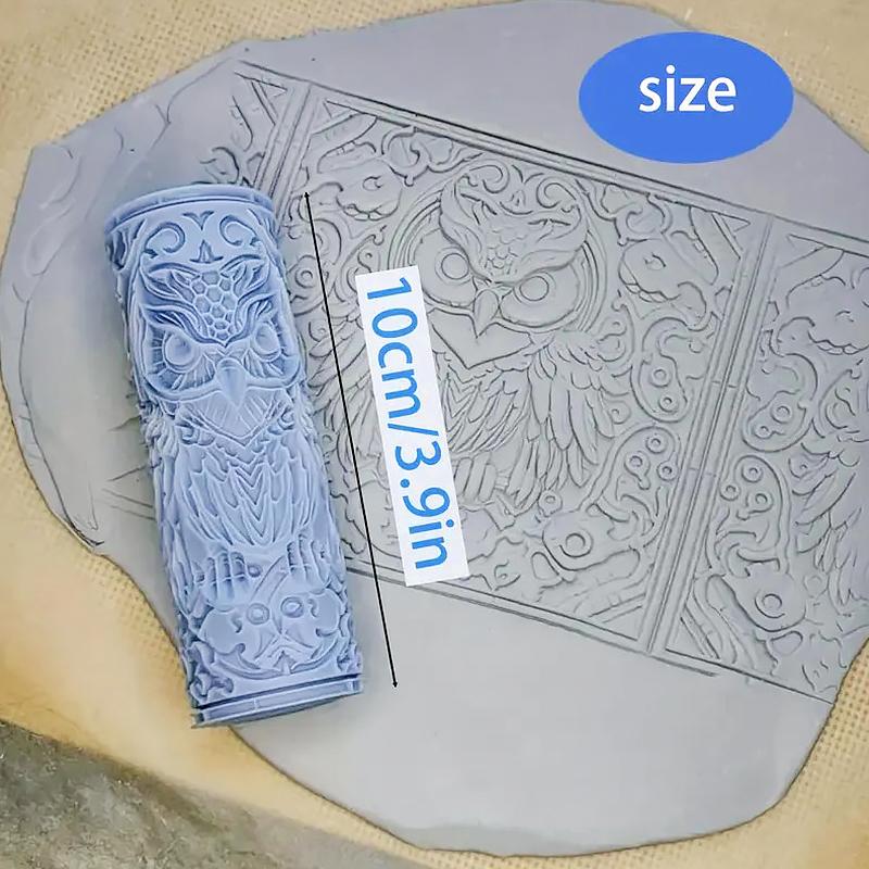 1PC Clay Texture Rollers DIY Rolling Pins Rollers Pottery Tools Clay Tile Roller Daily Multiple Options Available