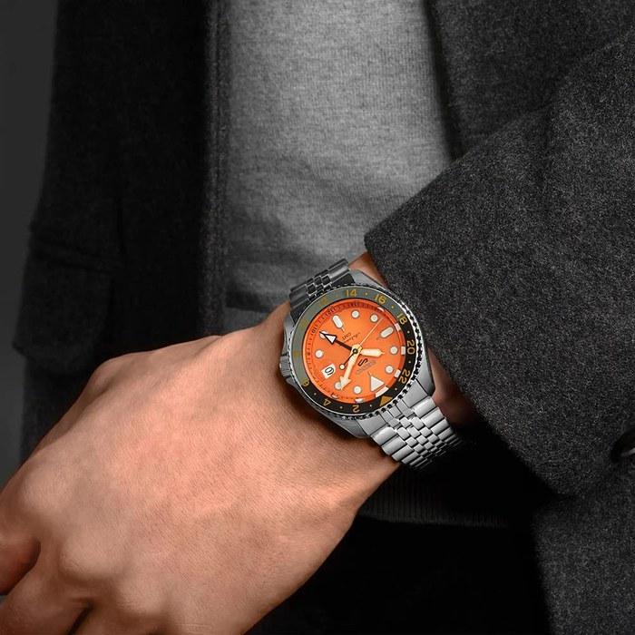 Seiko SEIKO 5 Sports Ограниченная серия Механические SSK005K1 GMT Оранжевые Автоматический и Ручной Завод SKX Спортивный Стиль