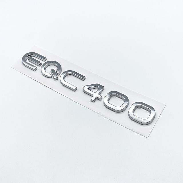 Хромированные серебристо-черные буквы на багажнике EQC400 4MATIC эмблемы для Mercedes Benz EQC с электродвигателем SUV AWD N293