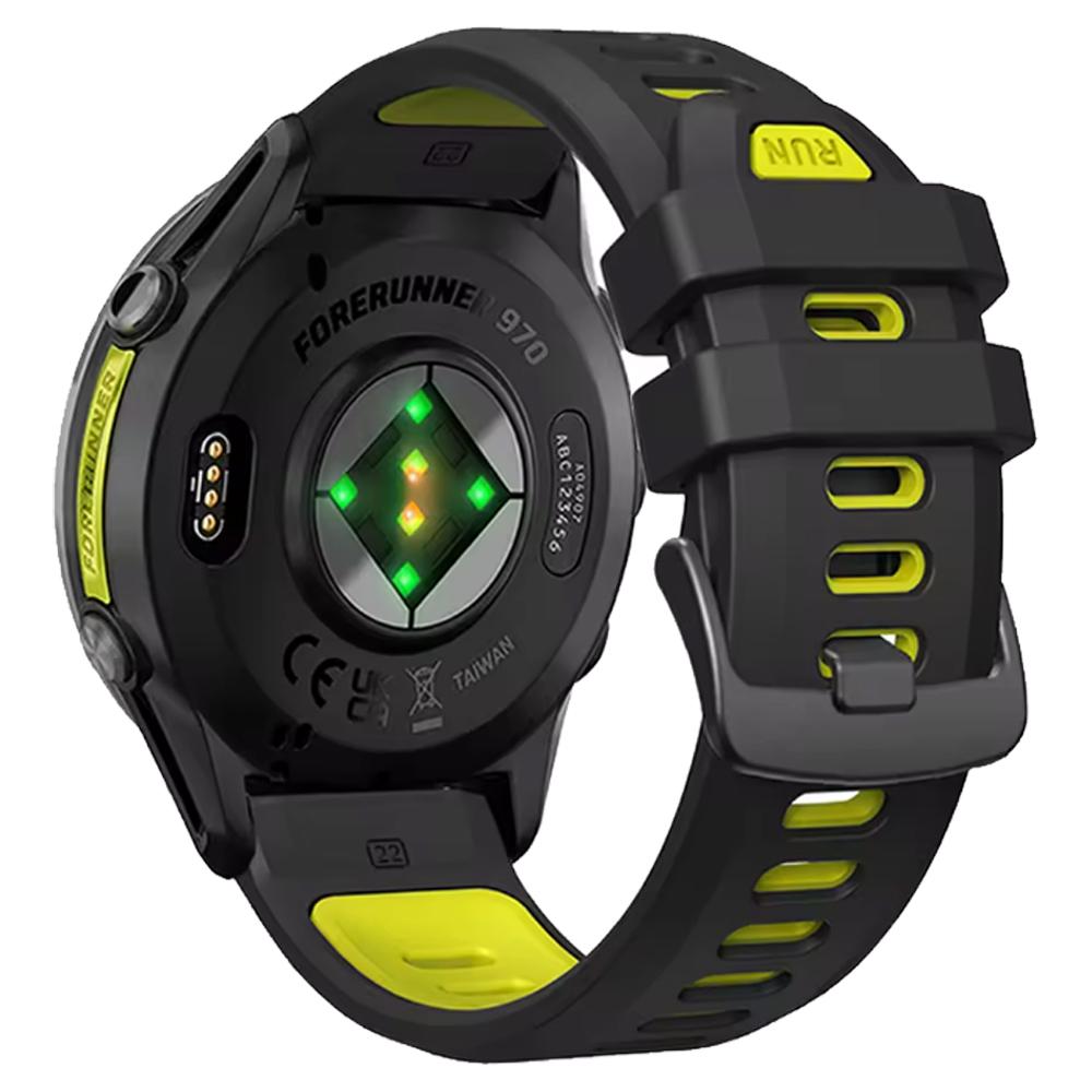22 мм Двухцветный силиконовый умный мягкий ремешок для Garmin Forerunner 745 965 970 945 935 955 Solar Outdoor Сменный спортивный ремешок