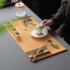 Bamboo Tea Placemat Hand-Painted Table Flags Handmade Ceremony Teapot Mat Insulation Pads