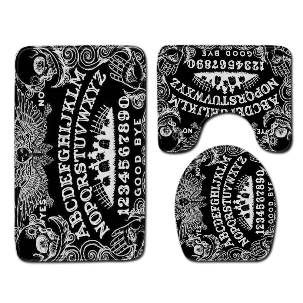 Bathroom Floor Mat Bathroom Mat Toilet Three-Piece Set