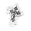 Y2K Distressed Look Cross Hair Clip Lolita Punk Gothic Hairpin Lace Crosses Hair Clip  Girls