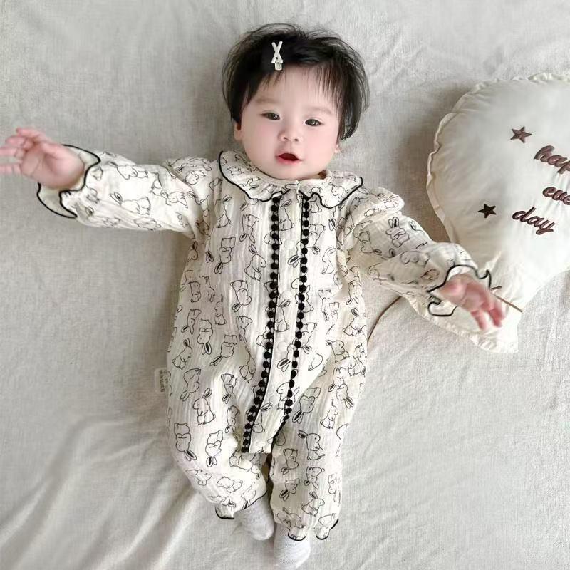 Adorable Baby Girl Long Sleeve Spring/Autumn Jumpsuit