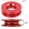 Red Recovery Tow Snatch Ring Pulley Strap Soft Shackle Winch Rope Block Off Road