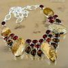 Natural Fossil Coral Gemstone Chain Adjustable Necklace 925 Silver For Women