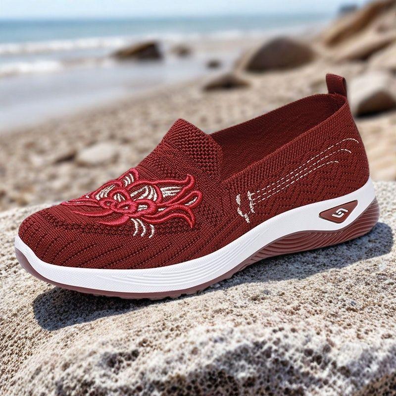 Летняя новая женская обувь из ткани, дышащая, удобная, плоская, модная и универсальная обувь